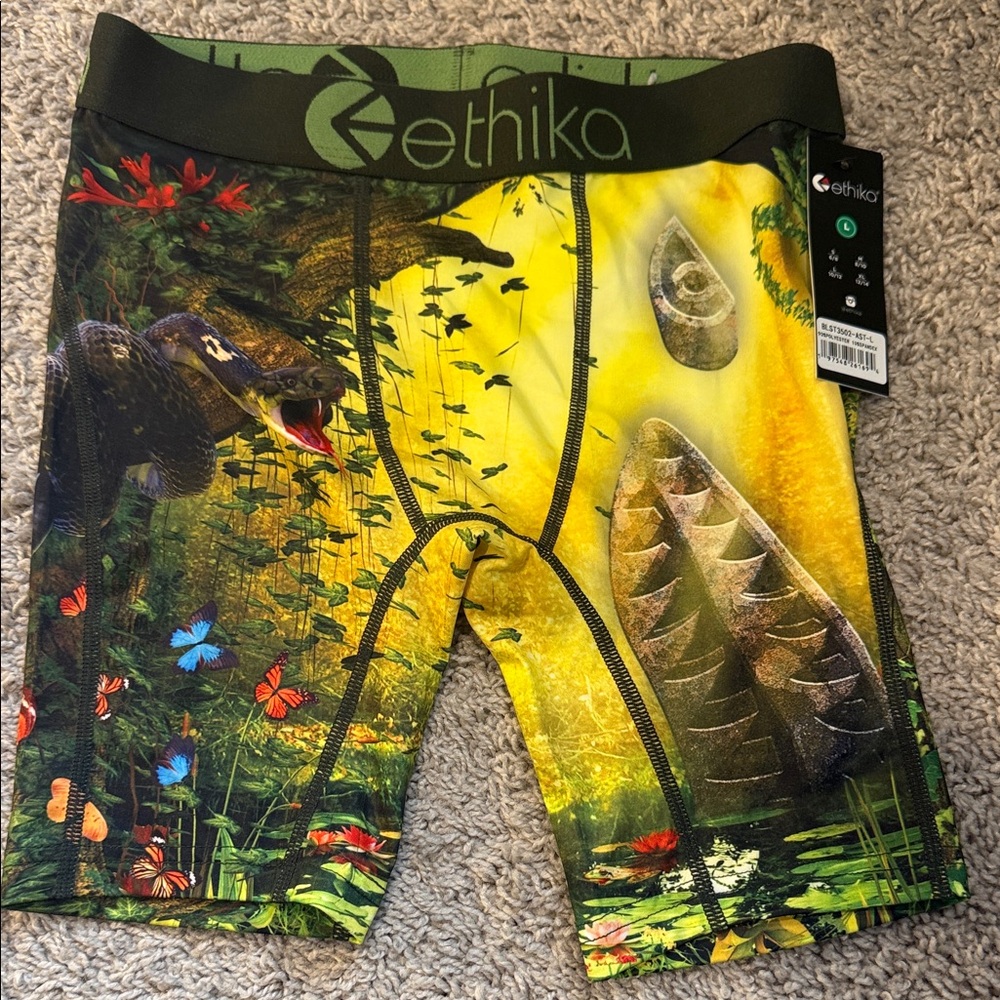Ethika Jungle Print Boxer Briefs- Boys L 10/12